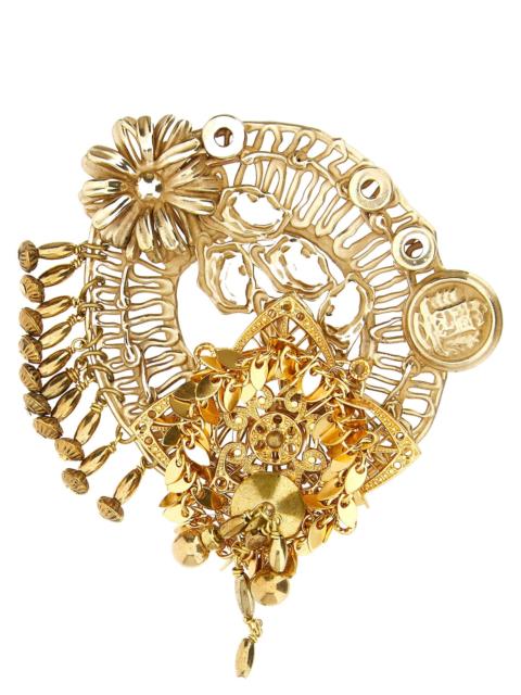 Dries Van Noten Dries Van Noten Women Antiqued Brass Brooch
