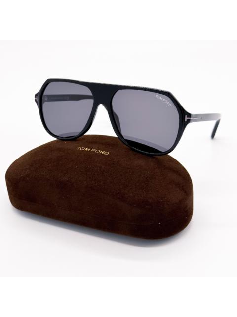 NEW TOM FORD HAYES TF934-N 01A MEN SUNGLASSES FT0934/S BLACK