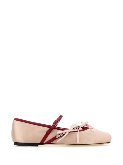 JIMMY CHOO Jimmy Choo Women Pink Satin Loli Ballerinas