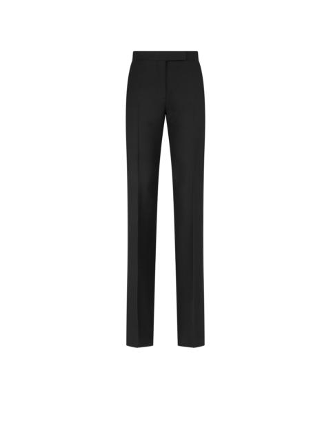 TOM FORD WOOL SILK BLEND TAILORED TUXEDO STRAIGHT PANTS