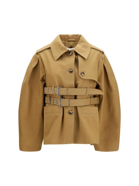 GANNI Ganni Women Workwear Canvas Short Peplum Jacket