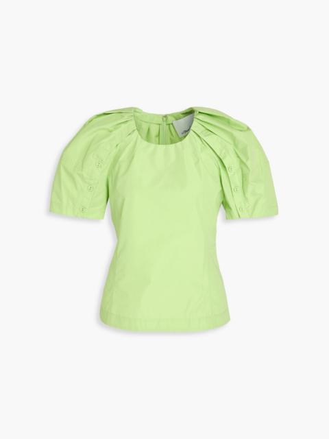 3.1 Phillip Lim Ruched cotton-blend poplin top