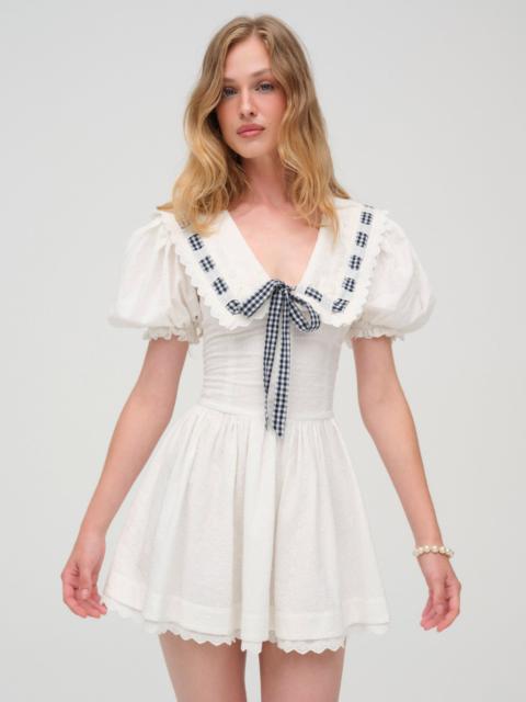 For Love & Lemons Ruby Ribbon Mini Dress