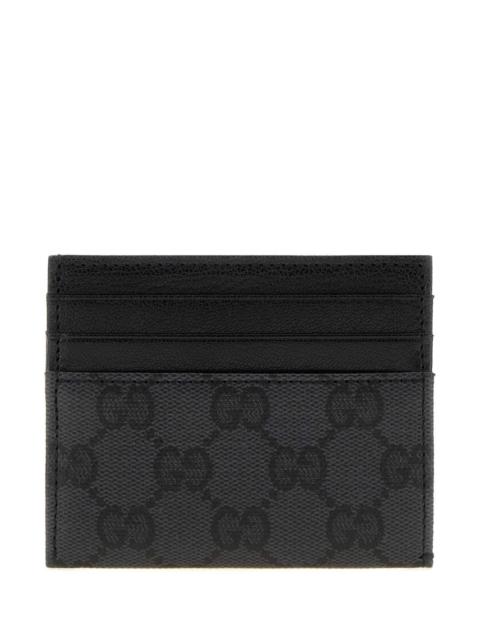 GUCCI Gucci Men Black Gg Canvas Gucci Essence Classic Card Holder
