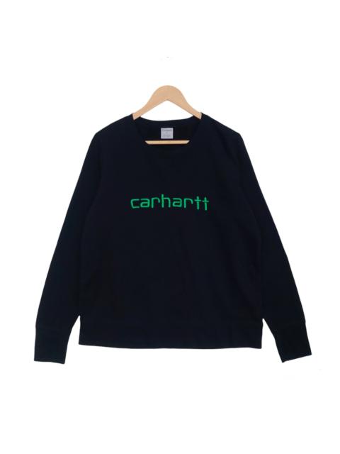 Carhartt Carhartt crewneck green spell out embroidered