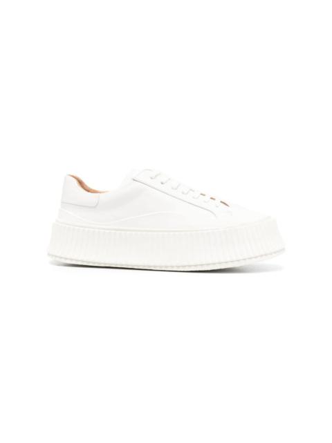 Jil Sander White Leather Sneakers