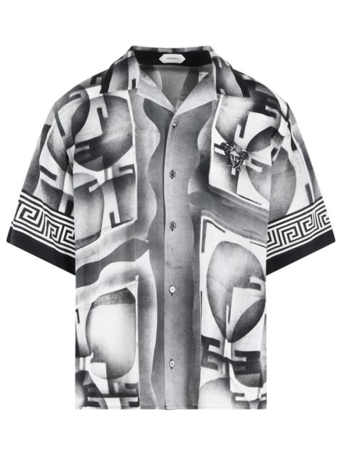 VERSACE Versace Informal Black Silk Shirt Men