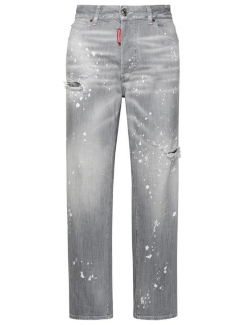 DSQUARED2 Dsquared2 Grey Cotton Blend Jeans