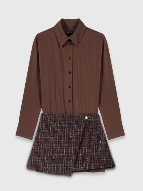 maje 2-in-1 mini dress