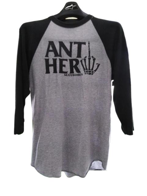 Other Designers Vintage - Vintage Antihero Skateboard Middle FInger Up 3 Quarter Tee