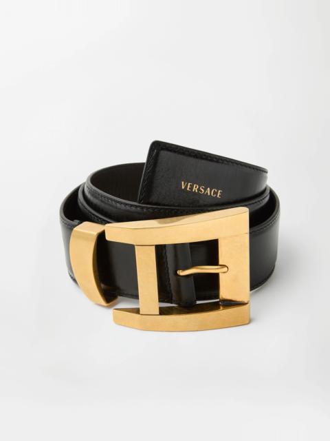 VERSACE Leather Belt 4 cm