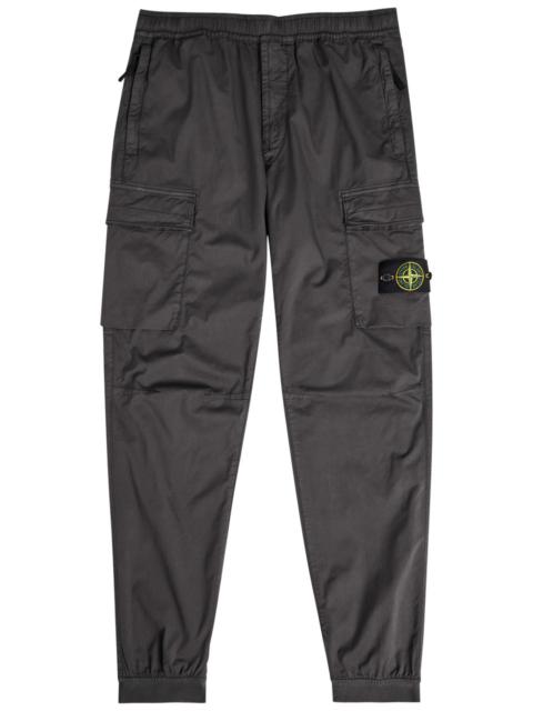 Stone Island Stone Island Logo Stretch-cotton Cargo Trousers