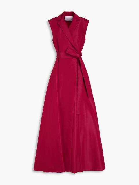 CAROLINA HERRERA Silk-faille wrap gown