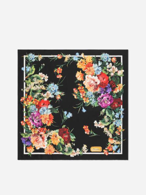 70x70 silk twill foulard