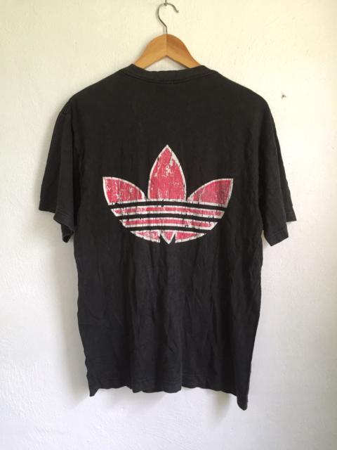 Vintage ADIDAS TREFOIL Big Logo Spell Out Tshirt