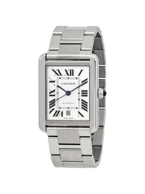 Pre-owned Pre-owned Cartier Tank Solo XL Automatic Silver Dial Men's Watch W5200028