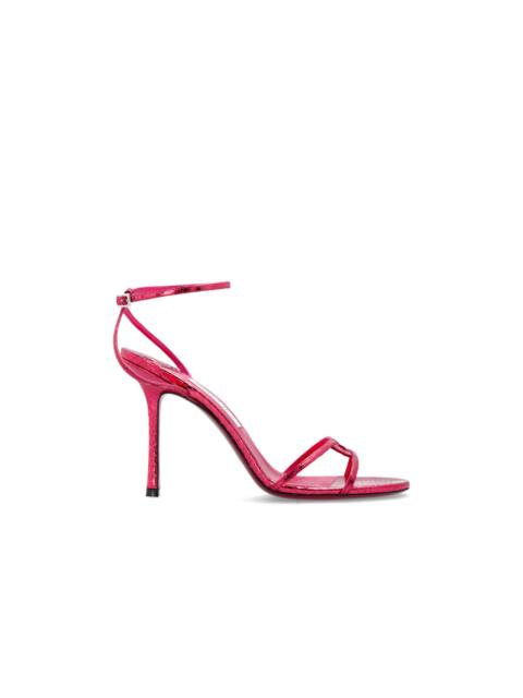JIMMY CHOO JIMMY CHOO '1998 LEO' Pink Heeled Sandals New & Authentic (W
