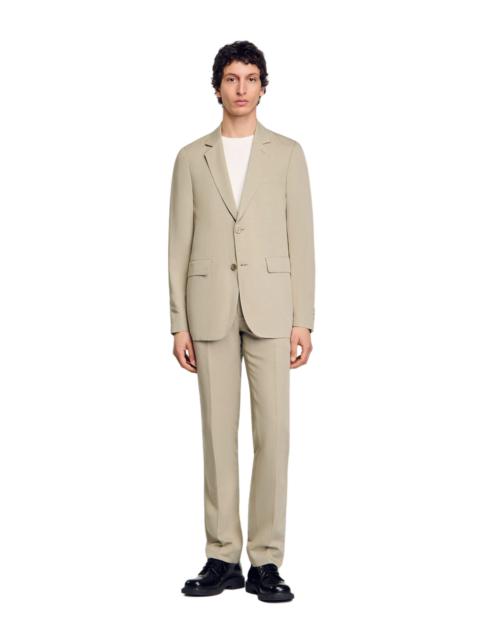 Sandro SANDRO Suit jacket in Light Kaki. at Nordstrom