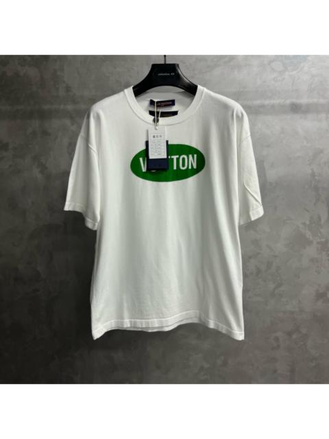 Louis Vuitton Louis Vuitton White Letter-Print Straight-Fit Short-Sleeve Casual Top