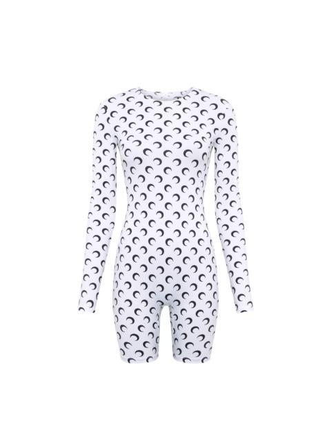 Marine Serre Recycled Moon Jersey Short Catsuit