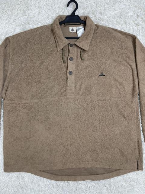 Vintage - 90's Nike ACG Half Button Boxy Pullover Fleece Jacket