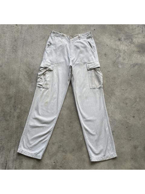 Other Designers Stay Dirty - THRASHED💥 Vintage Japanese Machope White Dirty Cargo Pants