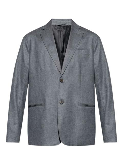 EMPORIO ARMANI single-breasted wool blazer
