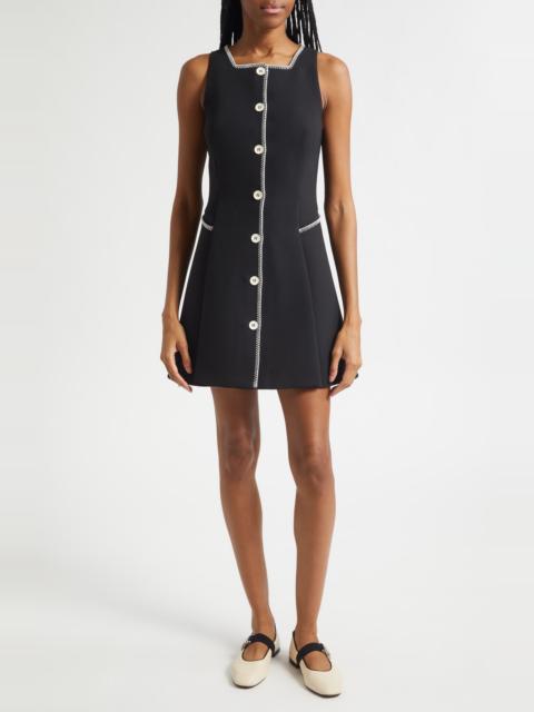 STINE GOYA Stine Goya Sleeveless Button Front Minidress in Black at Nordstrom