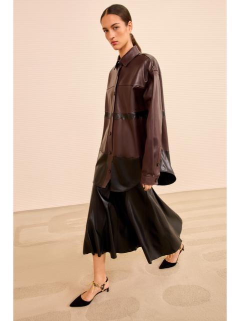 ULLA JOHNSON Neveah Cropped Leather Jacket