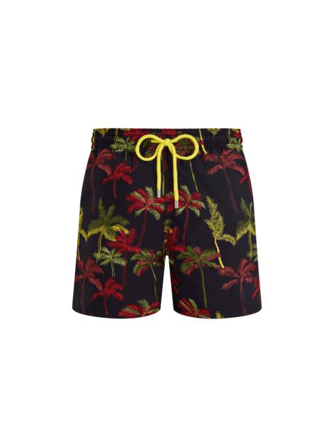 Vilebrequin Men Swim Trunks Embroidered Palm Offset - Limited Edition