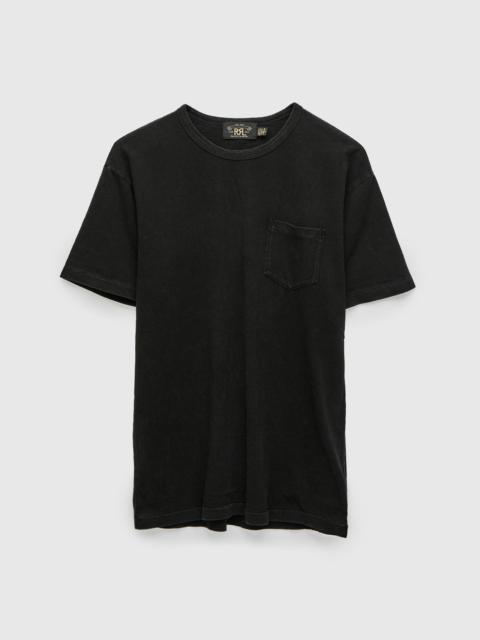 RRL by Ralph Lauren Slub Jersey Pocket T-Shirt in Black Indigo