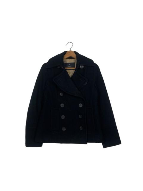 Other Designers Designer - INED Double Collar Double Breasted Wool Coat #1816-C20