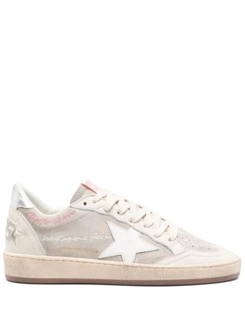 Golden Goose Women Ballstar Suede Upper Leather Toe Star And Spur Laminated Heel