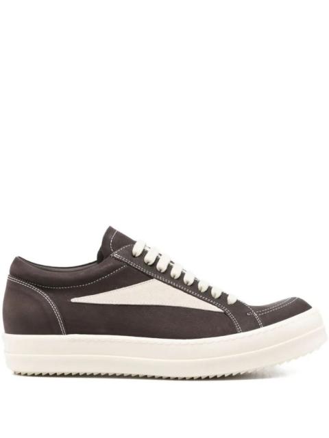 Rick Owens FW25 CONCORDIANS VINTAGE SNEAKS IN BROWN/MILK NUBUCK & SUEDE