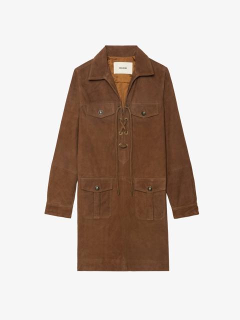 Zadig & Voltaire Remacha Suede Leather Dress