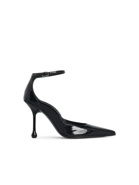 JIMMY CHOO Jimmy Choo QUINCI 95 Black Leather Pumps