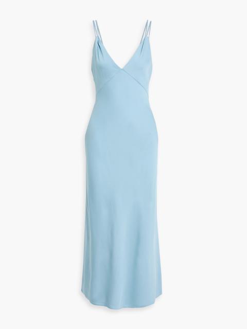Alice + Olivia Kiro satin-crepe midi dress