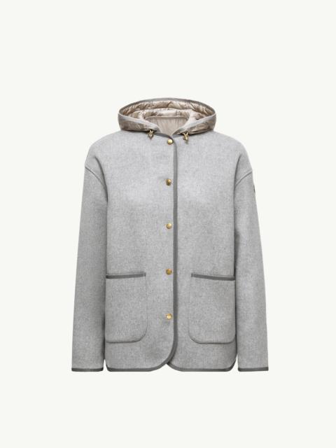Moncler Reposse 3-in-1 Wool & Cashmere Short Down Jacket