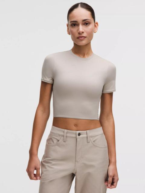 lululemon Wundermost Ultra-Soft Nulu Crewneck Cropped T-Shirt