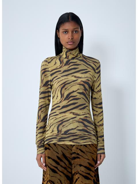 GANNI Ganni Women Printed Mesh Top