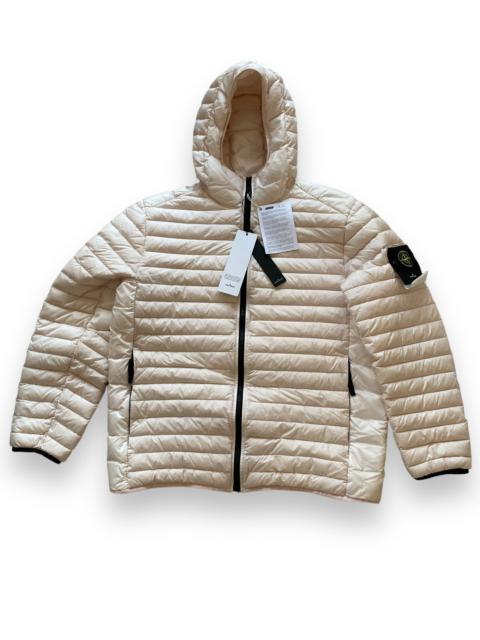 Stone island loom woven chambers r-nylon packable tc down jacket 