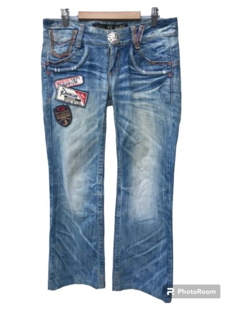 Other Designers Vintage - Japanese Brand Red Peppers Flare Patchwork Jean