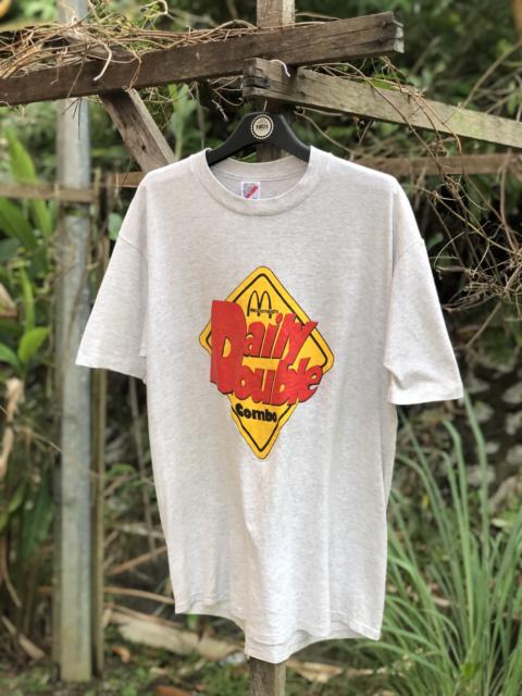 Other Designers Vintage - Vintage 90's Mc Donald's Daily Double Combo Tee