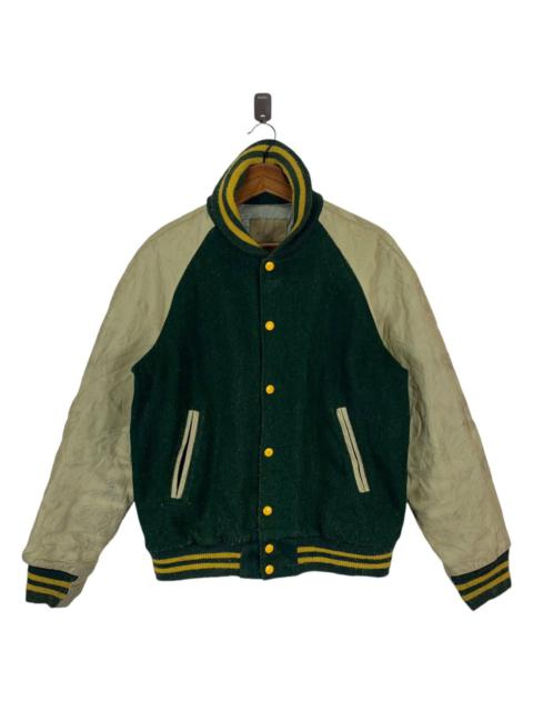 Other Designers 🔥🔥 VINTAGE GOLDEN BEAR VARSITY WOOL LEATHER JACKET