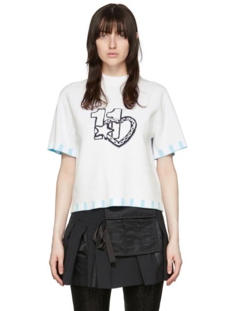 We11done White Viscose T-Shirt