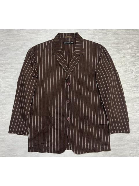 Other Designers Issey Miyake Men - Cinch Back Stripe Blazer