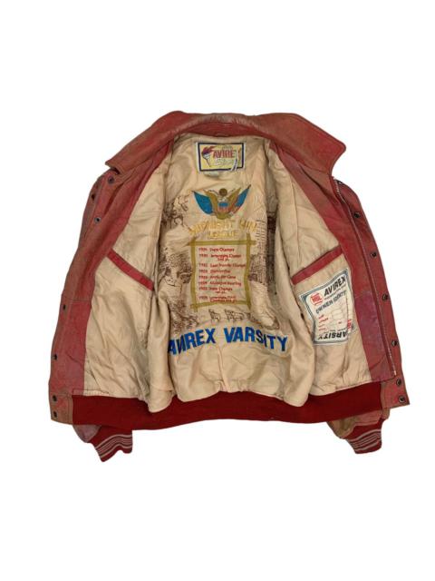 Other Designers 🔥Vintage Avirex Sport Leather Varsity Jacket