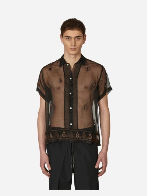 BODE Pearl Paisley Shirt Black