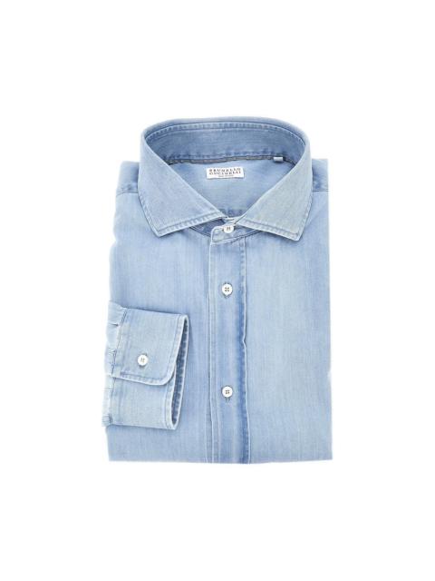 Brunello Cucinelli Brunello Cucinelli Men Denim Easy Fit Shirt