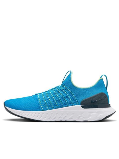 Nike Nike React Phantom Run Flyknit 2 'Blue Orbit Vapor Green' CJ0277-402